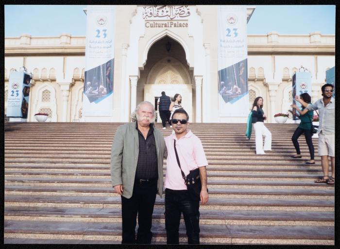 Adel Tartir and the Director Karim Rashid, Sharjah, 2013
