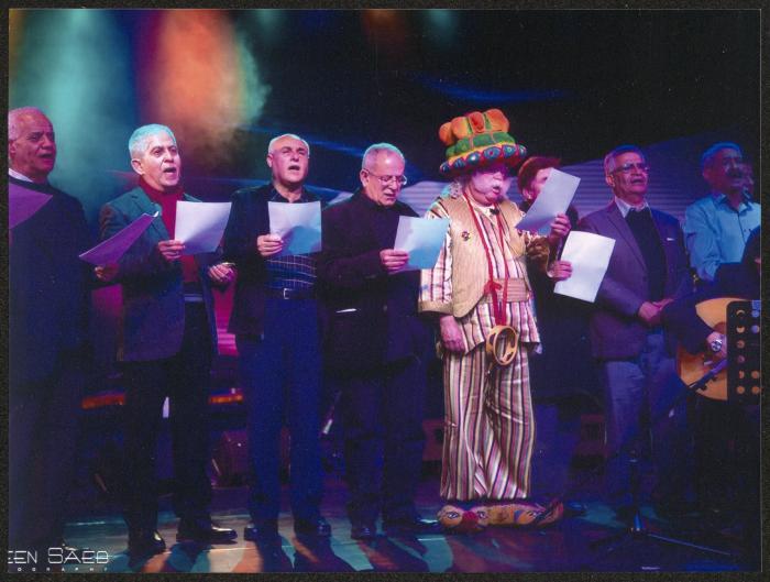 صورة جماعية من افتتاح المسرح البلدي، رام الله، 9 آذار 2017 
