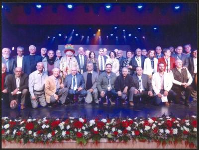 صورة جماعية من افتتاح المسرح البلدي، رام الله، 9 آذار 2017 
