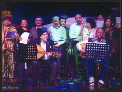 صورة جماعية من افتتاح المسرح البلدي، رام الله، 9 آذار 2017 
