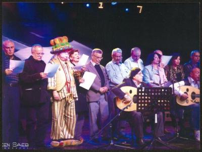 صورة جماعية من افتتاح المسرح البلدي، رام الله، 9 آذار 2017 
