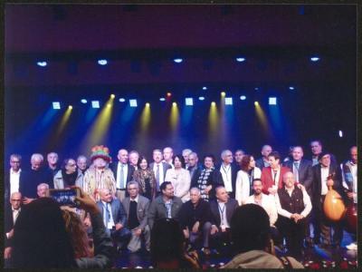 صورة جماعية من افتتاح المسرح البلدي، رام الله، 9 آذار 2017 
