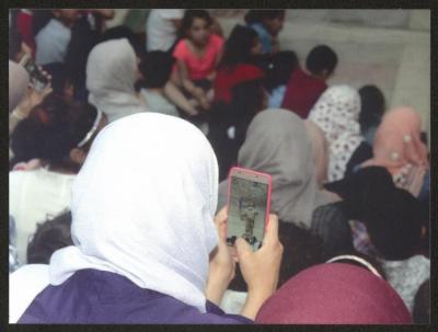 An Audience Member at the "Yalla Al Hadeeqa" Festival, Ramallah, 21 September 2017