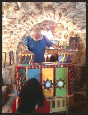 Adel Tartir at the "the Wonder Box" Theatre Headquarters, Ramallah, 14 September 2017