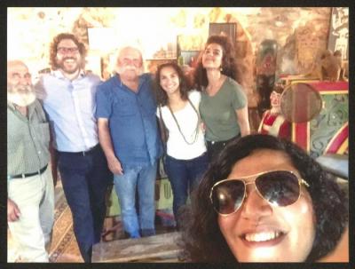 A Group Photograph at the "the Wonder Box" Theatre Headquarters, Ramallah, 14 September 2017