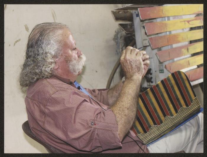 Adel Tartir at the Wonder Box Making Workshop, Egypt, 2015