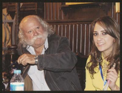 Adel Tartir and his Daughter Hanin at el-Fishawy Cafe in Cairo, 2015 