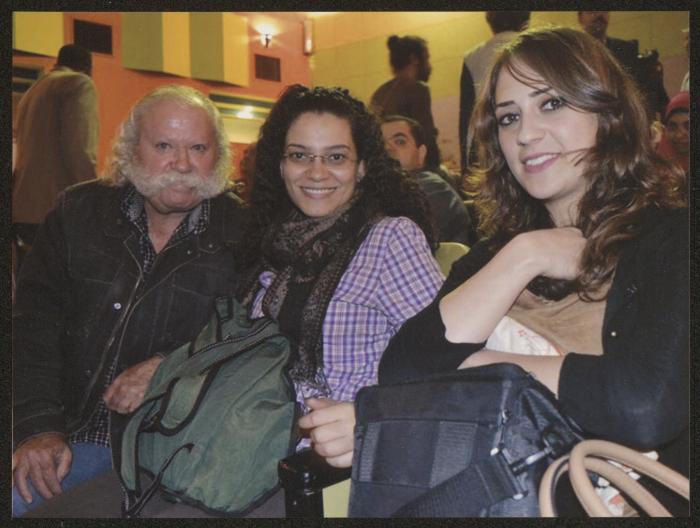 Adel and Hanin Tartir with Hanan Adel in Egypt, 2015 