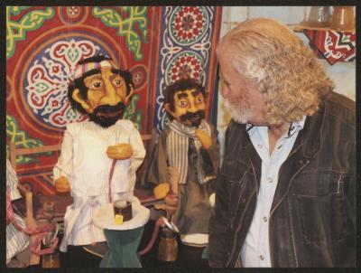 Adel Tartir at an Exhibition of Dolls and Puppets in Egypt, 2015