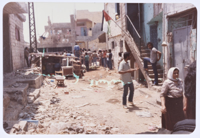 A Crowd amidst Destruction, Shatila Camp, 1987