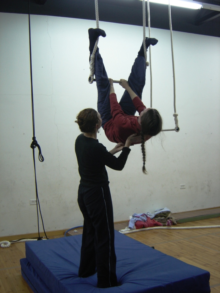 A Glimpse of a Workshop for the First Cohort of Trainers at the Palestinian Circus School