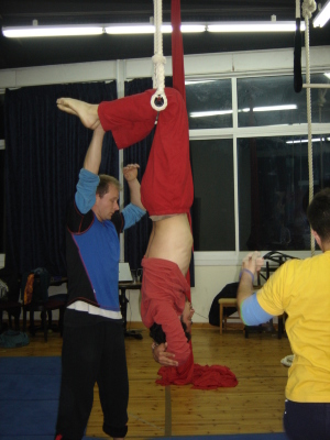 A Glimpse of a Workshop for the First Cohort of Trainers at the Palestinian Circus School
