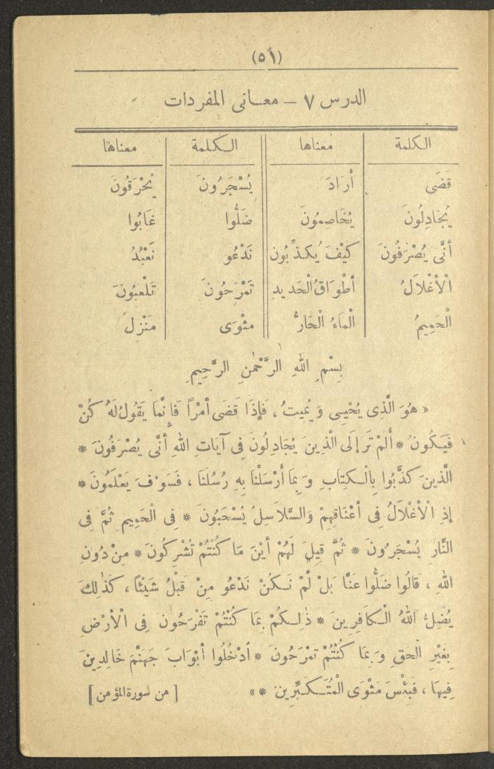 A Book On the Principles of Islam, the 1920s and 1940s