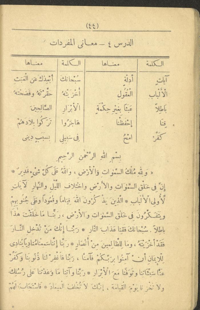 A Book On the Principles of Islam, the 1920s and 1940s