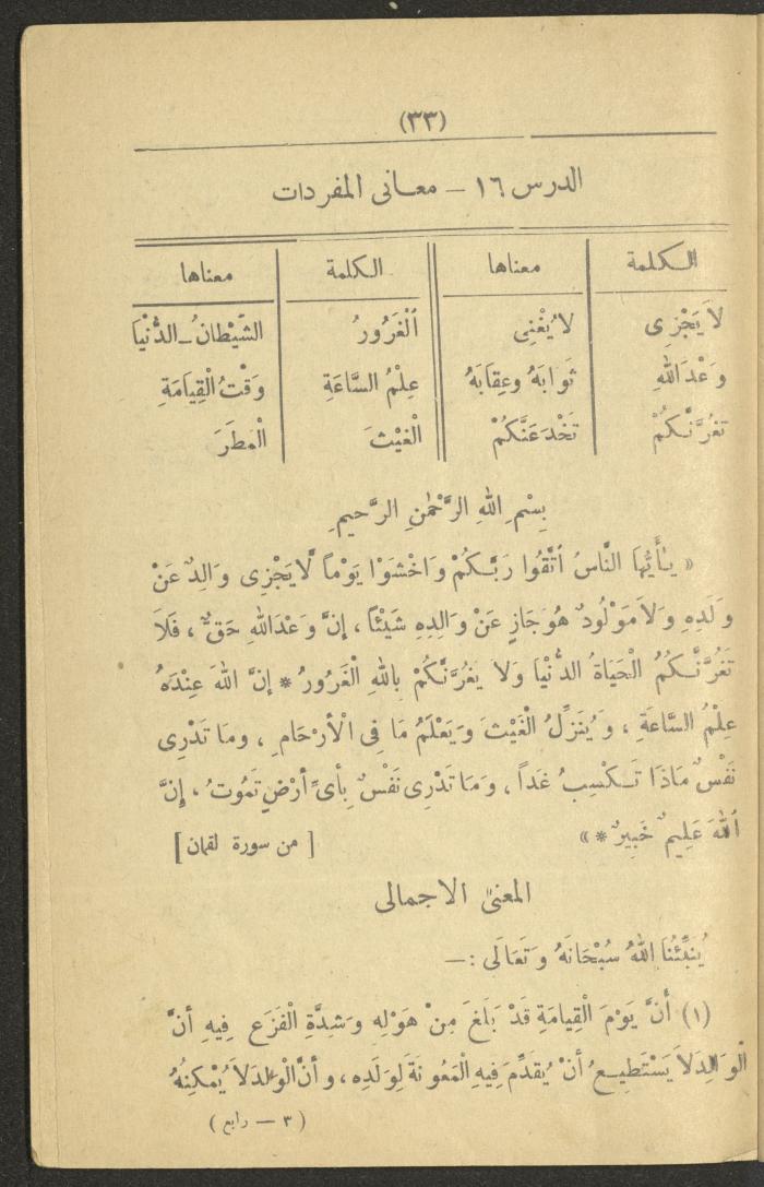 A Book On the Principles of Islam, the 1920s and 1940s