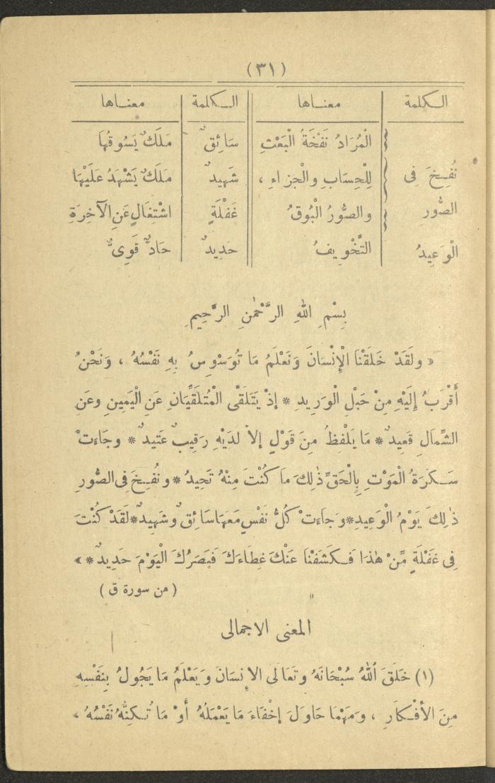 A Book On the Principles of Islam, the 1920s and 1940s