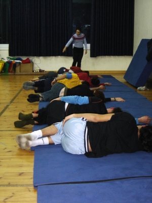 A Glimpse of a Workshop for the First Cohort of Trainers at the Palestinian Circus School