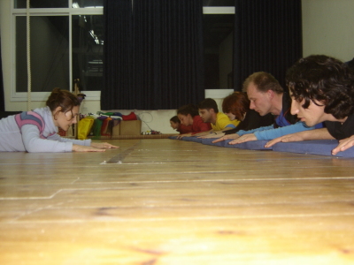 A Glimpse of a Workshop for the First Cohort of Trainers at the Palestinian Circus School