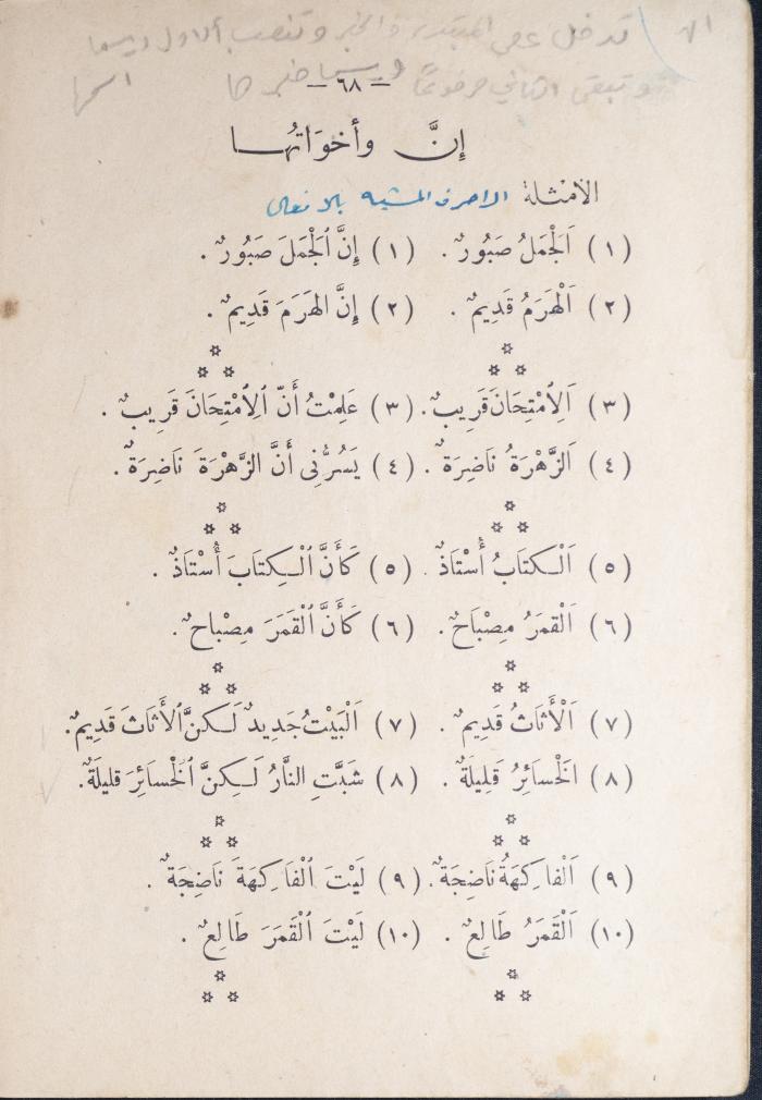 كتاب في قواعد اللغة العربية، أربعينيات القرن العشرين 