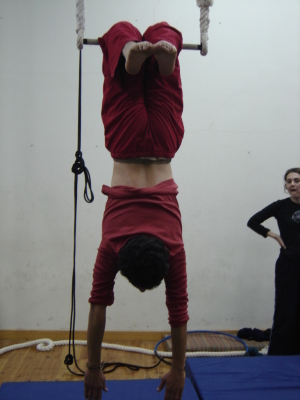 A Glimpse of a Workshop for the First Cohort of Trainers at the Palestinian Circus School