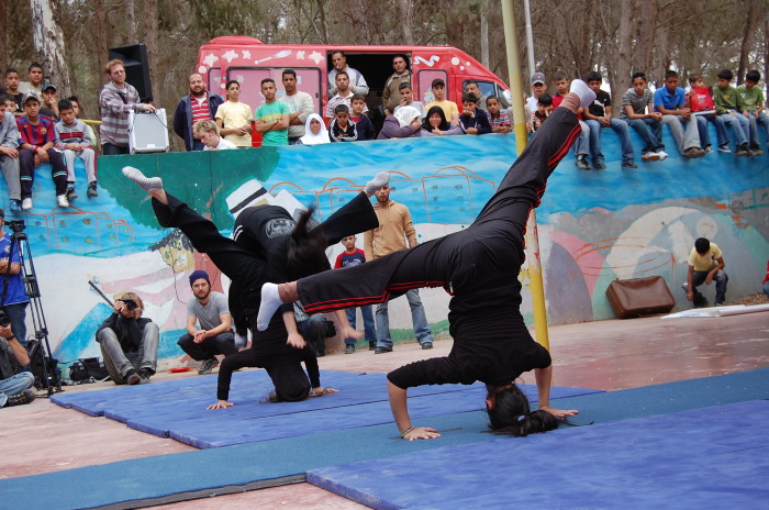 One of the Palestinian Circus School's Performances in Jenin 