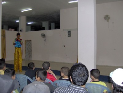 تدريبات لمدرسة سيرك فلسطين في جنين