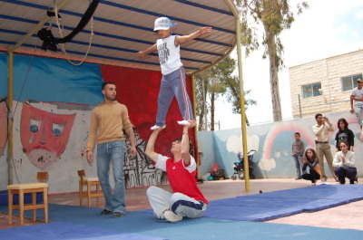 One of the Palestinian Circus School's Performances in Jenin 