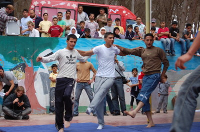 One of the Palestinian Circus School's Performances in Jenin 