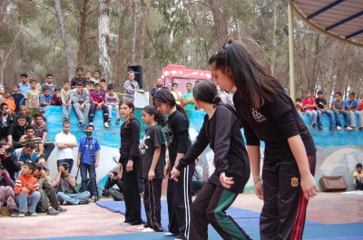 One of the Palestinian Circus School's Performances in Jenin 