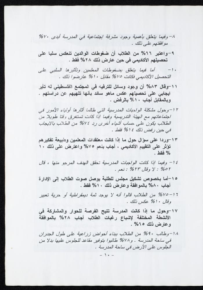 العدد العاشر من مجلة الرجاء، أيلول 2001