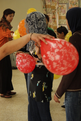 مدرسة سيرك فلسطين في عروض مع طلبة المدارس