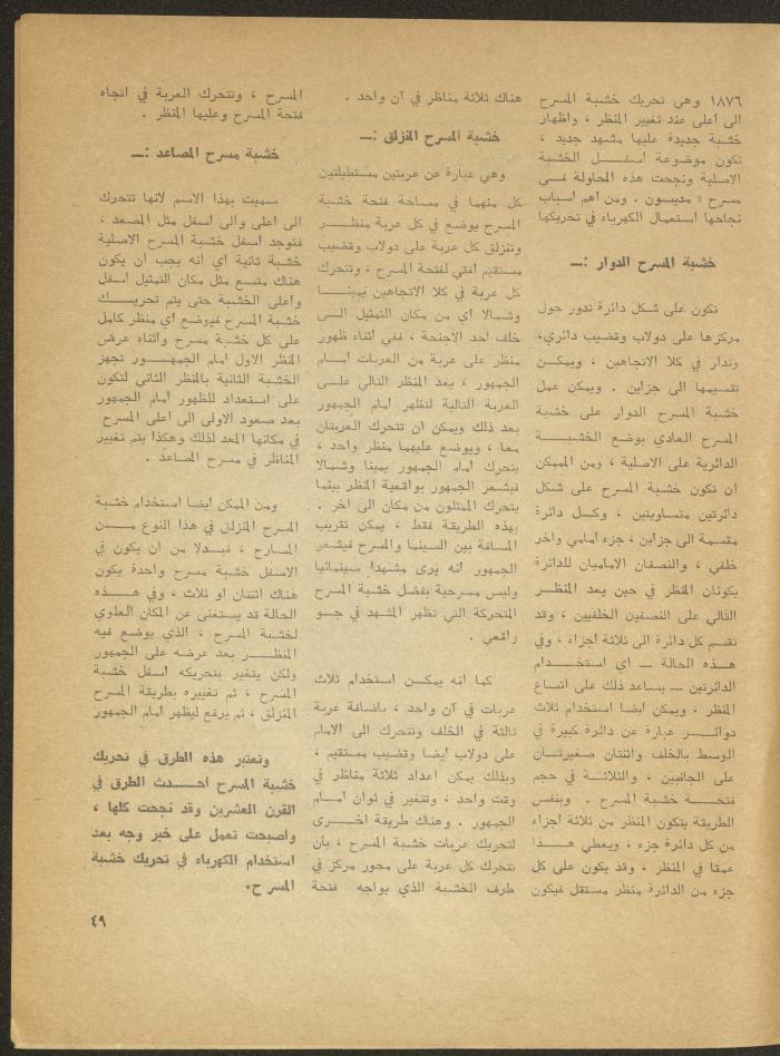The 1st Issue of al-Masrah Magazine, December 1975
