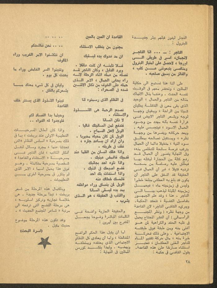 العدد الثالث من مجلة المسرح، 1977
