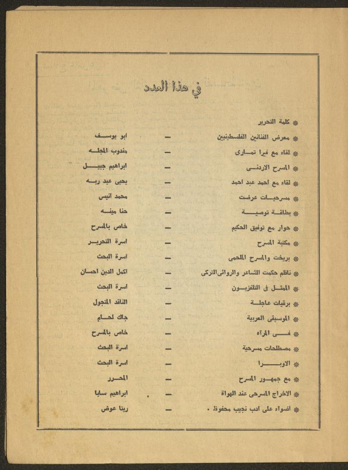 العدد الثالث من مجلة المسرح، 1977