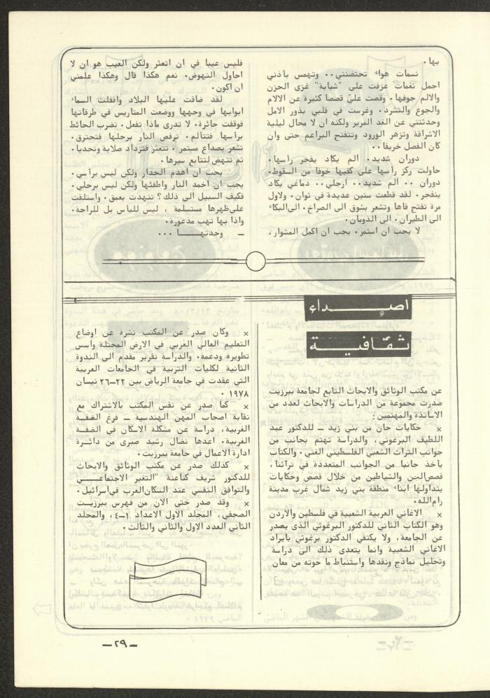 The 4th Issue of al-Kateb Magazine, April 1980 