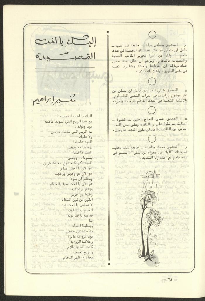 The 4th Issue of al-Kateb Magazine, April 1980 