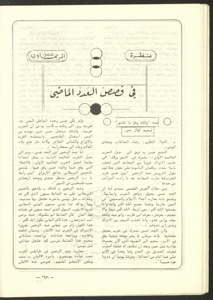 The 4th Issue of al-Kateb Magazine, April 1980 