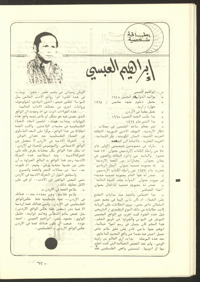 The 4th Issue of al-Kateb Magazine, April 1980 