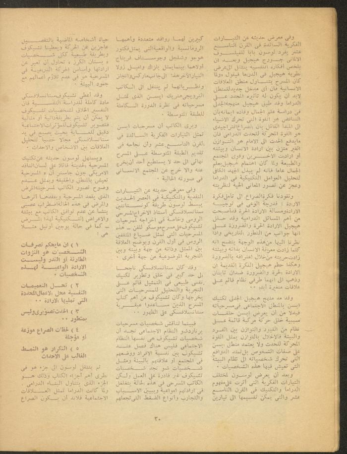 The 4th Issue of al-Masrah Magazine, 1977