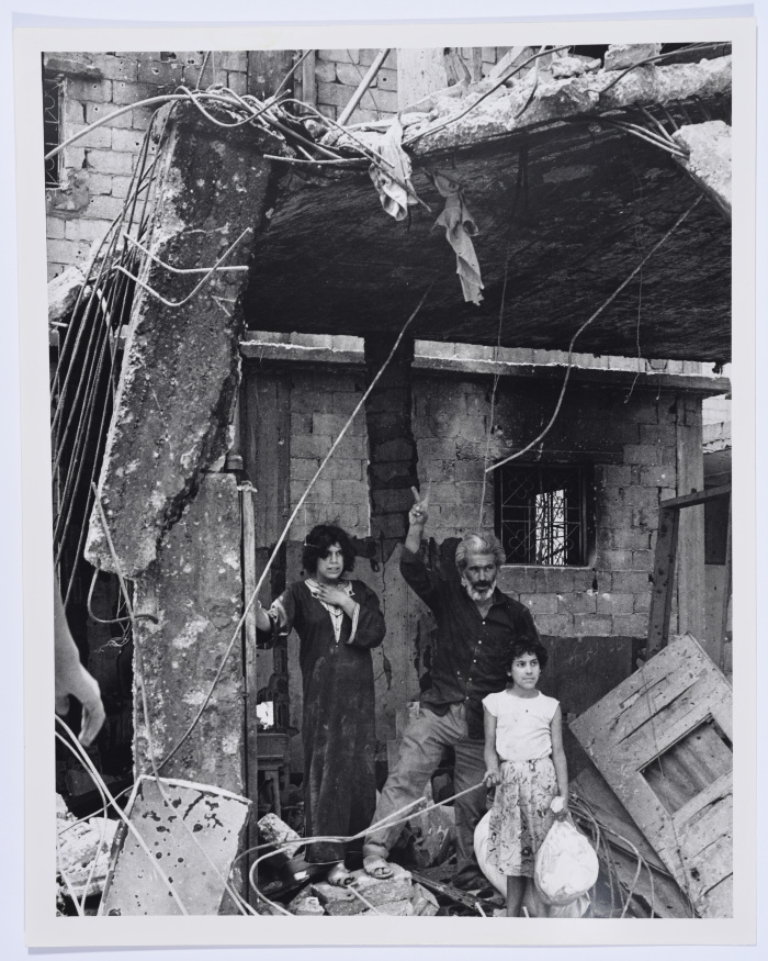A Family in a Palestinian Refugee Camp, Lebanon, 1986