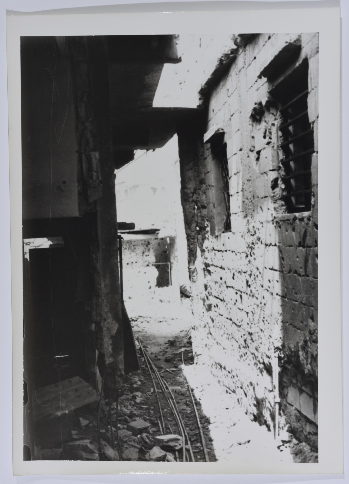 Damaged Houses in a Palestinian Refugee Camp, Lebanon, 1987