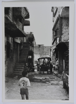 An Alleyway in a Palestinian Refugee Camp, Lebanon, 1987 