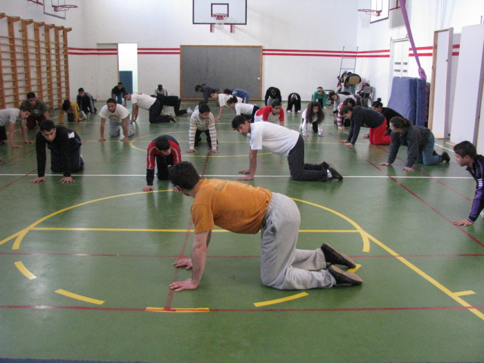 مدرسة سيرك فلسطين تقدم فرقة إيرلندية