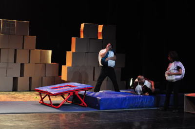 من عرض "لوين" الذي قدمته "مدرسة سيرك فلسطين"