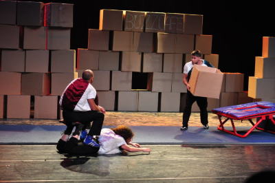 من عرض "لوين" الذي قدمته "مدرسة سيرك فلسطين"