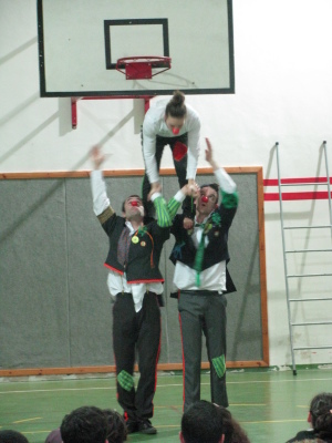 مدرسة سيرك فلسطين تقدم فرقة إيرلندية