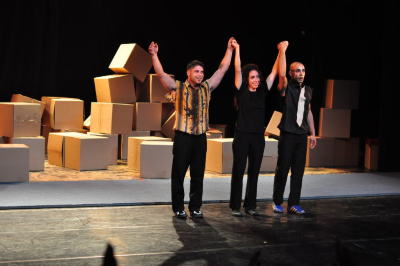 من عرض "لوين" الذي قدمته "مدرسة سيرك فلسطين"