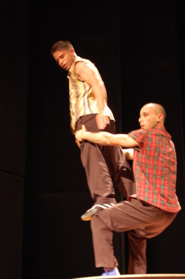 من عرض "لوين" الذي قدمته "مدرسة سيرك فلسطين"