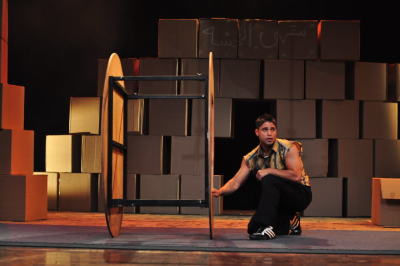 من عرض "لوين" الذي قدمته "مدرسة سيرك فلسطين"