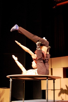 من عرض "لوين" الذي قدمته "مدرسة سيرك فلسطين"